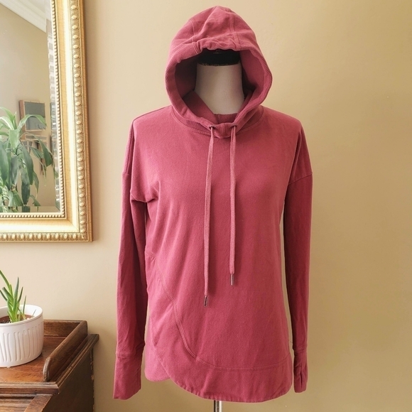 Sweaty Betty Tops - Sweaty Betty Fleece Luxe Invigorate Hoodie Funnel Neck Size Small